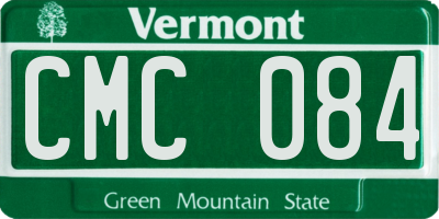VT license plate CMC084