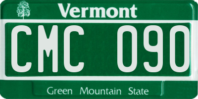 VT license plate CMC090
