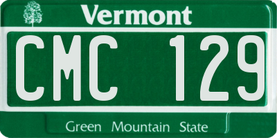 VT license plate CMC129