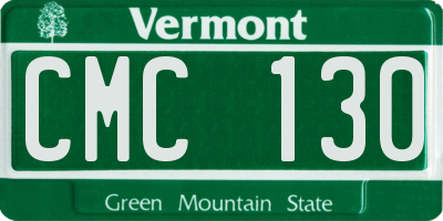 VT license plate CMC130