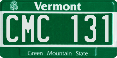 VT license plate CMC131