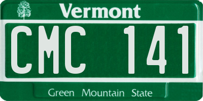 VT license plate CMC141