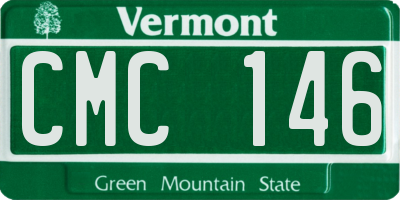 VT license plate CMC146