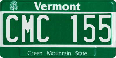 VT license plate CMC155