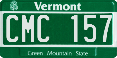 VT license plate CMC157