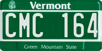 VT license plate CMC164