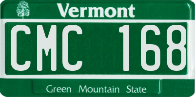 VT license plate CMC168