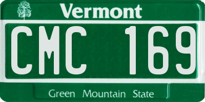 VT license plate CMC169
