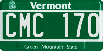 VT license plate CMC170