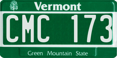 VT license plate CMC173