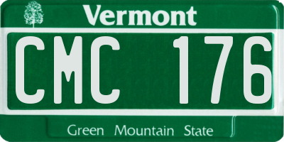 VT license plate CMC176