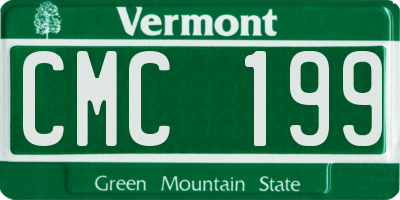 VT license plate CMC199
