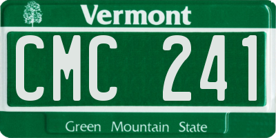 VT license plate CMC241