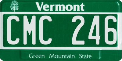 VT license plate CMC246