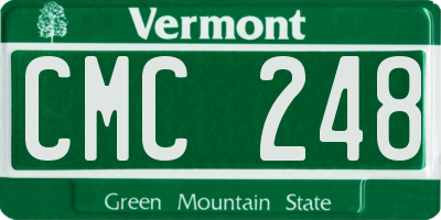 VT license plate CMC248