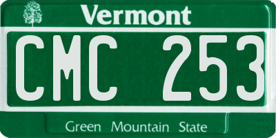 VT license plate CMC253