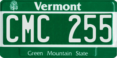 VT license plate CMC255