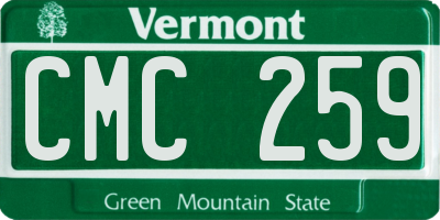 VT license plate CMC259