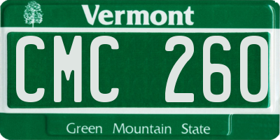 VT license plate CMC260