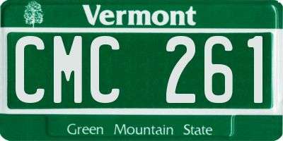 VT license plate CMC261