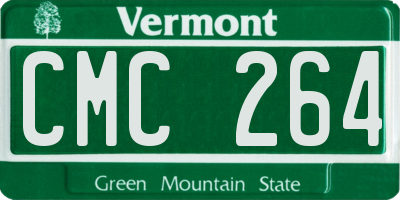 VT license plate CMC264