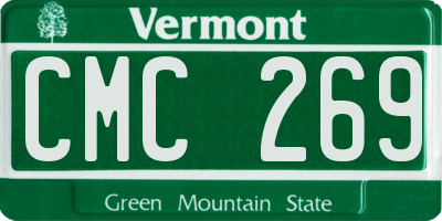 VT license plate CMC269