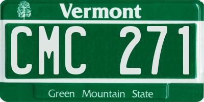 VT license plate CMC271