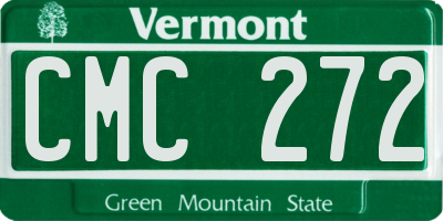 VT license plate CMC272