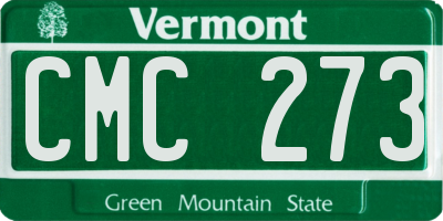 VT license plate CMC273