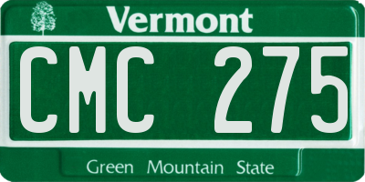 VT license plate CMC275