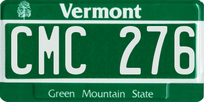 VT license plate CMC276