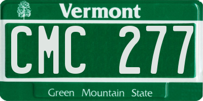VT license plate CMC277
