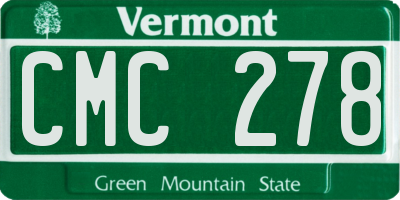 VT license plate CMC278