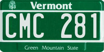 VT license plate CMC281