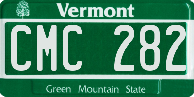 VT license plate CMC282
