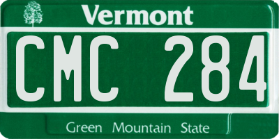 VT license plate CMC284
