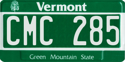 VT license plate CMC285