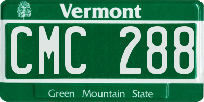VT license plate CMC288