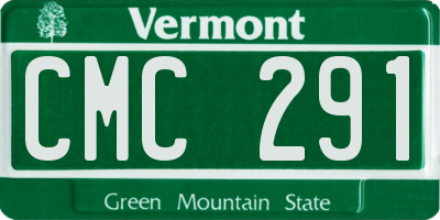VT license plate CMC291