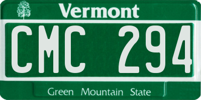 VT license plate CMC294