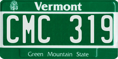 VT license plate CMC319