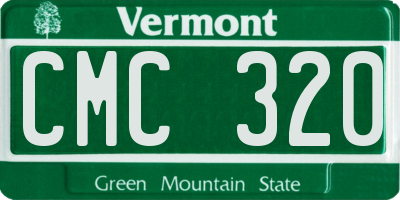 VT license plate CMC320