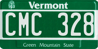 VT license plate CMC328