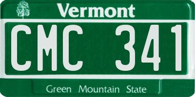 VT license plate CMC341