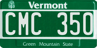 VT license plate CMC350