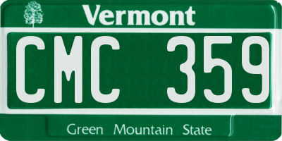 VT license plate CMC359