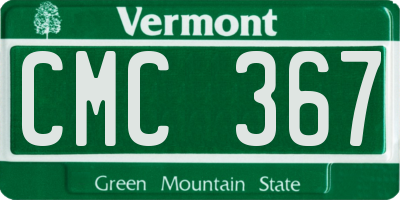 VT license plate CMC367