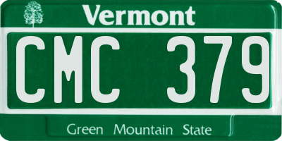 VT license plate CMC379
