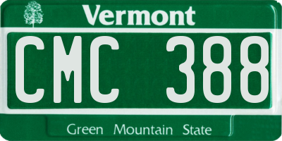 VT license plate CMC388