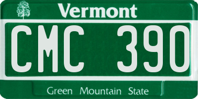 VT license plate CMC390